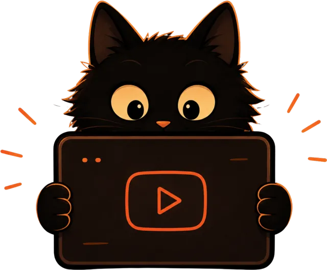 The Binxi cat holding a video player.